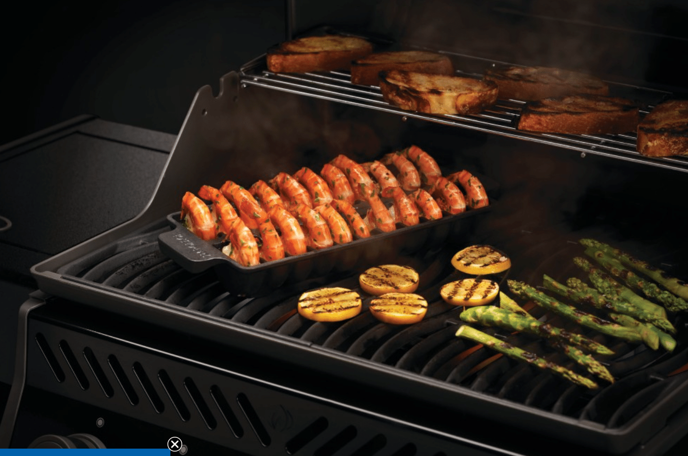 Napoleon Cast Iron Jumbo Shrimp Tray 67734