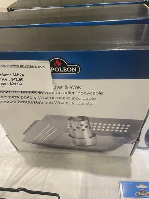 Napoleon Stainless Steel Chicken Roaster & Wok 56024