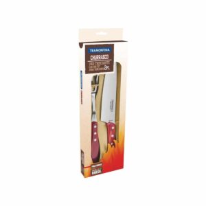 Tramontina Churrasco Knife and Large Fork Set Red