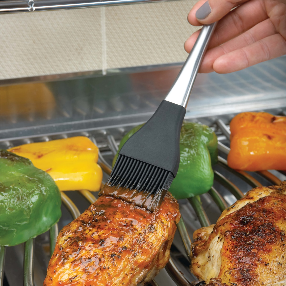Napoleon Silicone Basting Brush with Stainless Steel Handle 55005