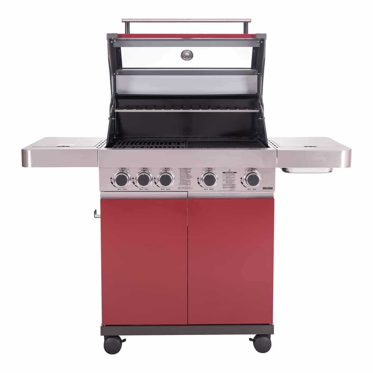 Masport MB4000 Red Gas BBQ Grill