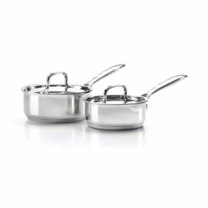 Napoleon Stainless Steel 2 Pc Sauce Pan Set 70046