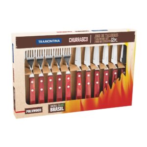Tramontina 12 Piece Cutlery Set Red