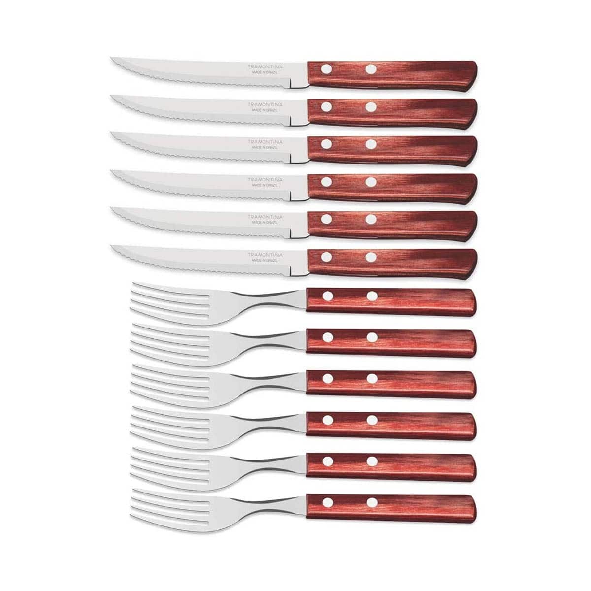 Tramontina 12 Piece Cutlery Set Red